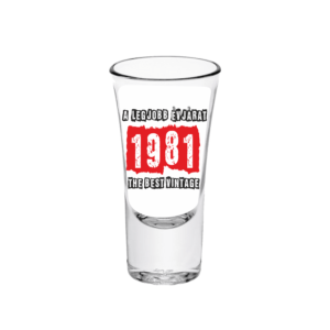A legjobb évjárat - 1981 - Feles pálinkás pohár termék minta