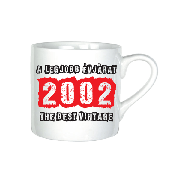 A legjobb évjárat 2002 Évszámos kerámia bögre termék minta