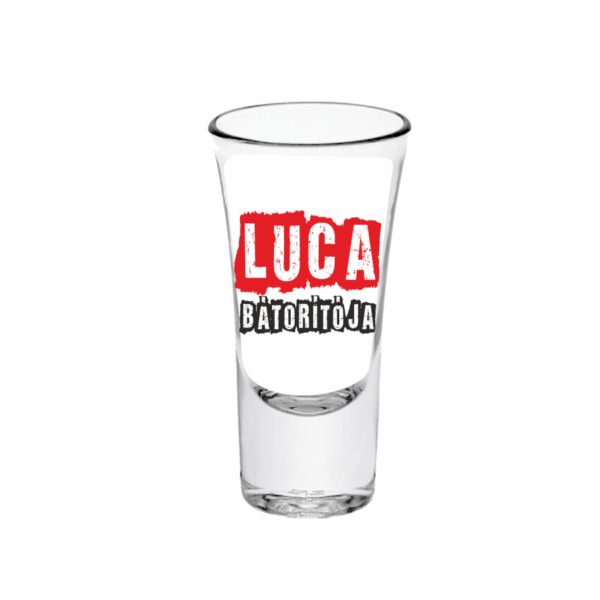 Luca bátorítója - Feles pálinkás pohár termék minta