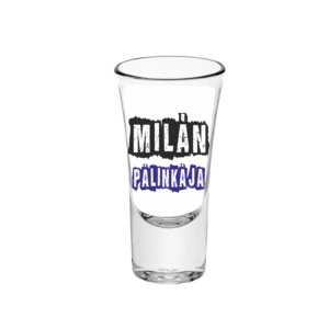 Milán pálinkája - Feles pálinkás pohár termék minta
