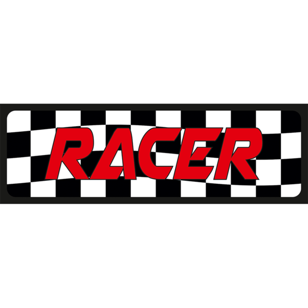 Racer egyedi vicces rendszámtábla termék minta