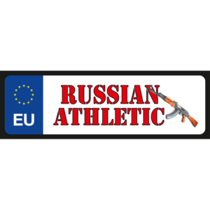 Russian Athletic egyedi vicces rendszámtábla termék minta