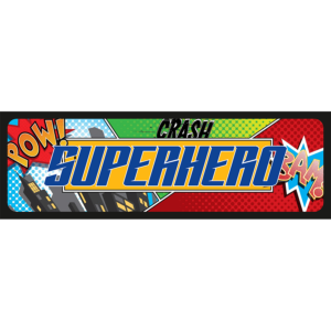 Superhero egyedi vicces rendszámtábla termék minta