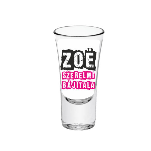 Zoé szerelmi bájitala - Feles pálinkás pohár termék minta