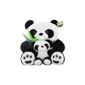 60 cm-es Plüss játék Panda kis pandával termék minta