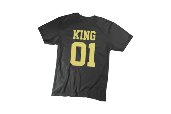King 01 férfi arany póló minta termék kép