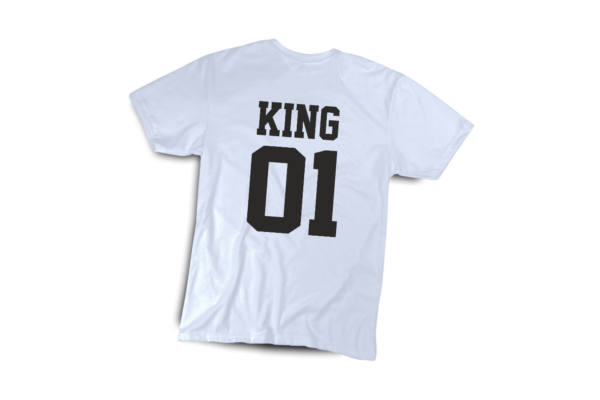 King 01 férfi fekete póló minta termék kép