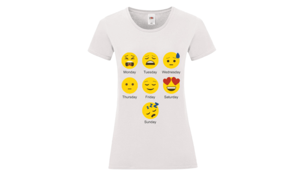 Emoji fejek vicces női póló termék minta
