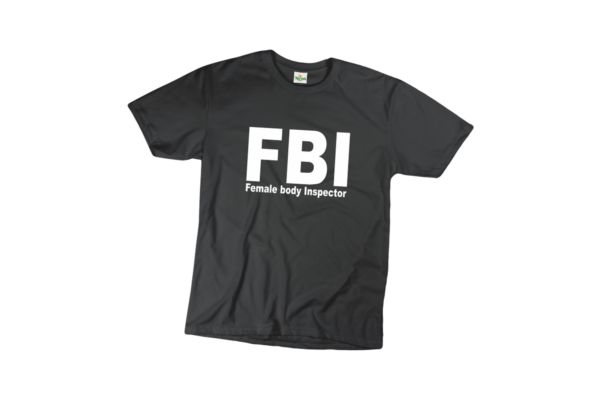 FBI female body inspector vicces férfi póló termék minta