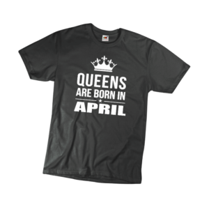 Kings are born in April születésnapi férfi póló termék minta