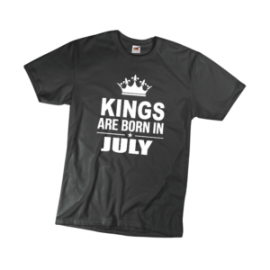 Kings are born in July születésnapi férfi póló termék minta