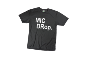 Mic drop vicces férfi póló termék minta