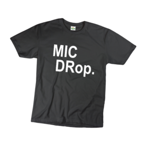 Mic drop vicces férfi póló termék minta