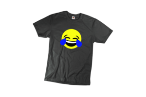 Nevető emoji vicces férfi póló termék minta