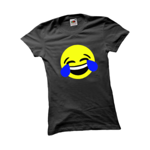 Nevető emoji vicces női póló termék minta