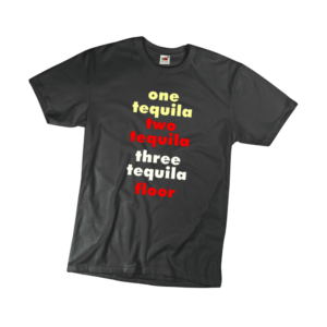 One two three tequila floor vicces férfi póló termék minta