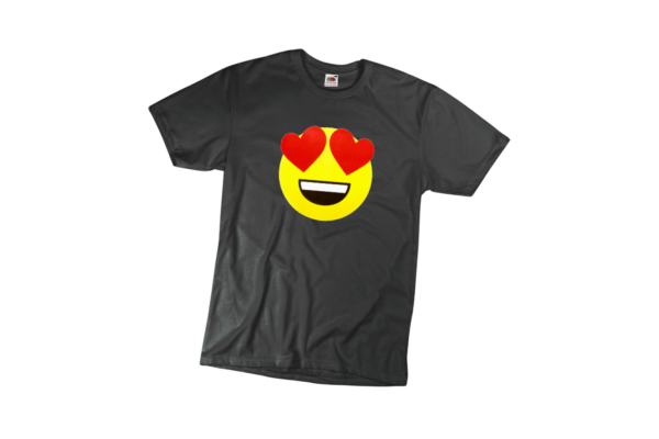 Szerelmes emoji vicces férfi póló termék minta