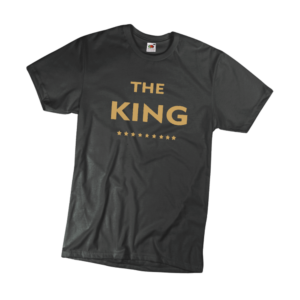 The king sárga férfi póló termék minta