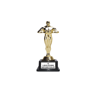 A legjobb sportoló Oscar díj szobor termék minta