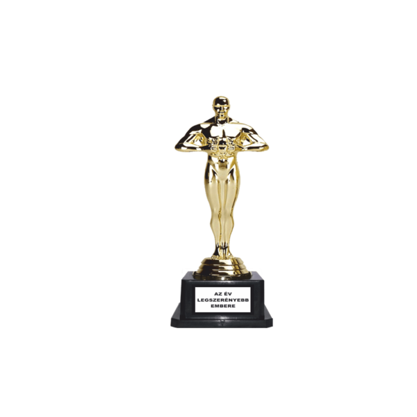 Az év legszerényebb embere Oscar díj szobor termék minta