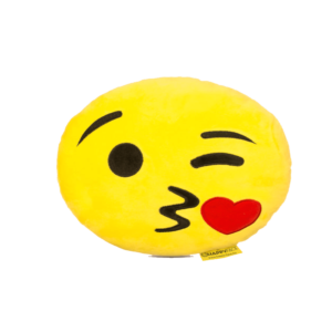 Csókos Smiley plüss emoji párna termék kép