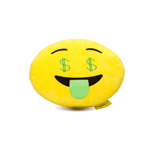 Dollár szemű Smiley plüss emoji ajándék párna termék minta