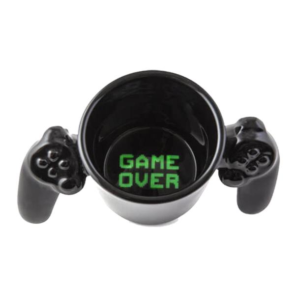 Különleges formájú Game Over - controller kerámia bögre termék kép