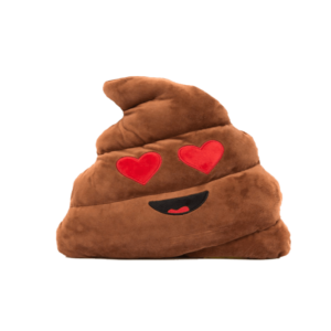 Szerelmes Kaki Smiley plüss emoji párna termék kép