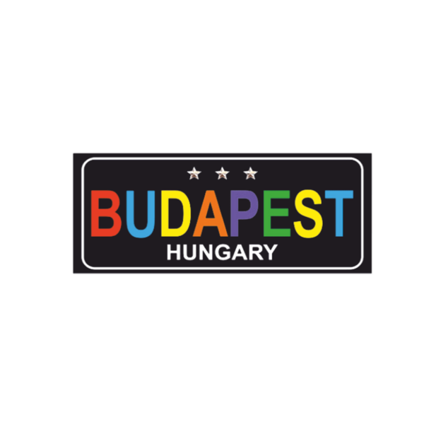 Budapest színes hűtőmágnes termék minta