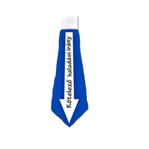 Kötelező haladási irány nyakkendő vicces ajándék termék minta