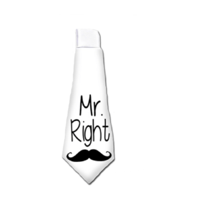 Mr. Right nyakkendő vicces ajándék termék minta