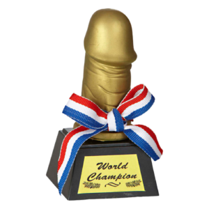 Pénisz - World Champion vicces trófea termék kép