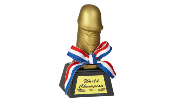 Pénisz - World Champion vicces trófea termék kép