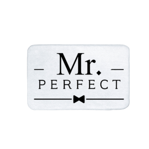 Mr. Perfect vicces fürdőszoba szőnyeg termék minta