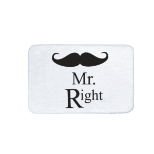 Mr. Right vicces fürdőszoba szőnyeg termék minta