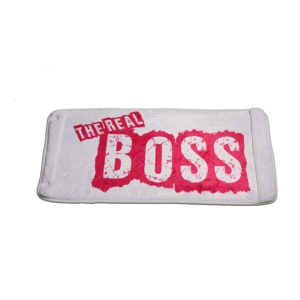 The Real Boss vicces fürdőszoba szőnyeg termék minta