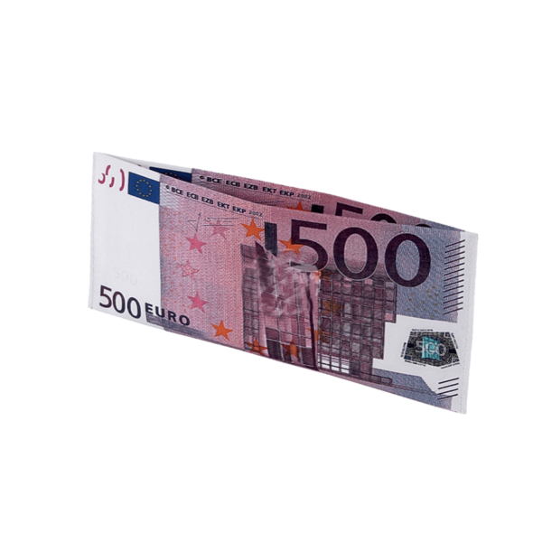 500 Euró pénz mintás pénztárca termék minta