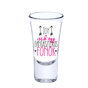 Így iszik egy fantasztikus főnök pink vicces feles pohár termékminta